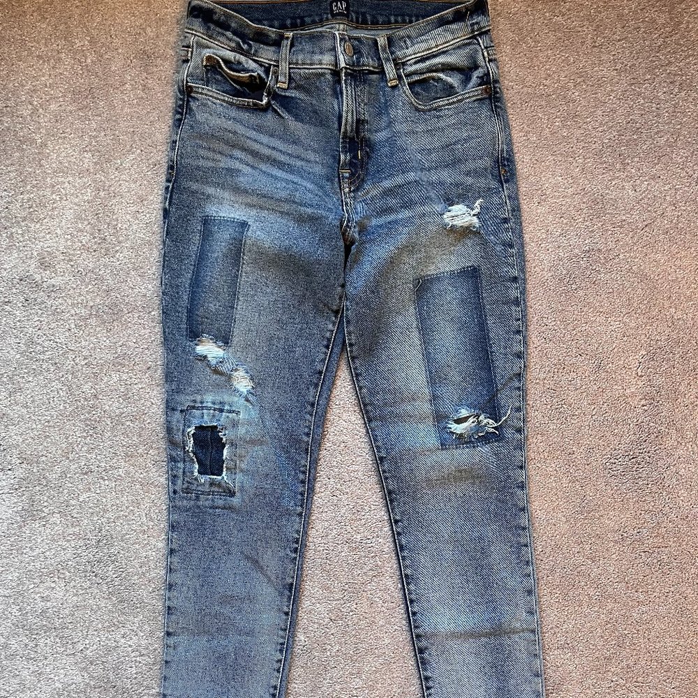 Gap Patch Work Skinny Jeans